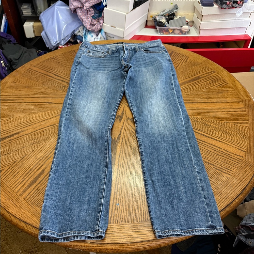 Lucky Brand Navy Denim Jeans with Yellow Clover Logo